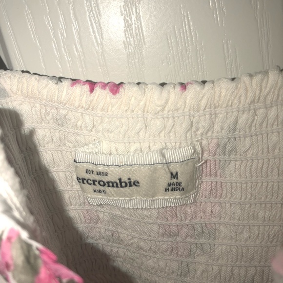 medium white and pink floral abercrombie dress - Picture 5 of 8